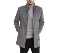 RED BRIDGE Manteau pour Homme Veste élégant d'hiver Slim Fit Transformable Gris clair S
