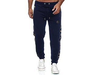 RED BRIDGE Pantalon de Jogging pour Homme avec Empreintes latérales Bleu