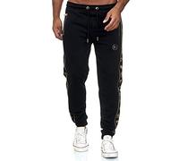 RED BRIDGE Pantalon de Jogging pour Homme avec Empreintes latérales Noir