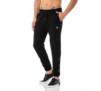 Red Bridge Pantalon de jogging pour homme Pantalon de jogging Pantalon de loisirs Bouton Up, Noir , L