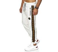 Red Bridge Pantalons de Jogging de Sport pour Hommes avec Le Logo R Blanc