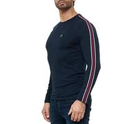 RED BRIDGE Pull à Manches Longues Slim Fit pour Hommes Sweat-Shirt rayé