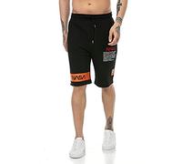 RED BRIDGE Short de Jogging pour Homme avec Logo NASA Noir S
