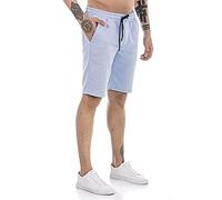 RED BRIDGE Short pour Homme Jogger Sweat-Pants Pantalon Court Bermuda Bleu S