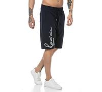 RED BRIDGE Short pour Homme Jogger Sweat-Pants Pantalon Court Bermuda Bleu XL