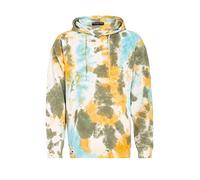 RED BRIDGE Sweat à Capuche avec Effet Batik Hoodie Sweatshirt Kaki-Orange M