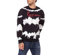 RED BRIDGE Sweat pour Homme avec col Rond Black and White Noir L