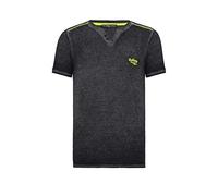 RED BRIDGE T-Shirt à Manches Courtes et col en V pour Hommes avec détails en néon Gris Forcé XL