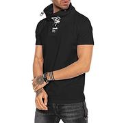 RED BRIDGE T-Shirt Homme à Manches Courtes et col roulé imprimé sur Le Devant Noir S