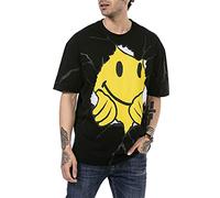 RED BRIDGE T-Shirt pour Homme à Manches Courtes Oversize Coton Col Rond Noir XL