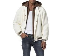 Red Bridge Veste collège à capuche pour homme avec double fermeture, ecru, L