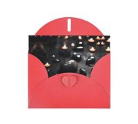 Red BROLEO Carte de vœux Motif cœur mystère Noir Pour Noël, anniversaire, Saint-Valentin, anniversaire de mariage et invitations de fête