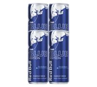 Red Bull Blue Edition Boisson Rafraîchissante Avec Caféine 250ml 4 Pack