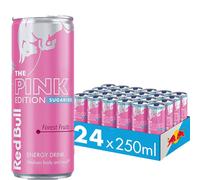 Red Bull Boisson Énergisante Édition Rose Baies Sauvages, Pack 24 x 250 ml