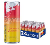 Red Bull, boisson énergisante, The Winter Edition, Goût Pomme Fuji Gingembre, 24x250ml