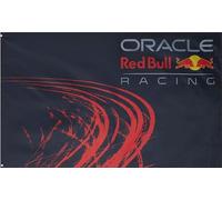 Red Bull Drapeau de l'équipe, collection 2024, design dynamique et couleurs vives, 150 cm x 90 cm, produit officiel