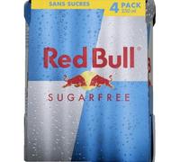 Red Bull Energy drink à base de Taurine et de caféine, sans sucres - Les 4 canettes de 25cl