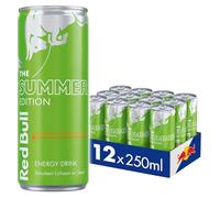 Red Bull Energy Drink Summer Edition, goût de fleur de sureau Curuba, Lot de 12-12 x 250 ml I Boisson énergétique au goût fruité d'été I Stimule le corps et l'esprit
