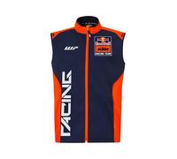Red Bull - Gilet Replica de l'Équipe KTM - Merchandising Officiel, Résistant au Vent, Repoussant l'Eau - Homme - Taille XL - Bleu/Orange