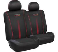 RED BULL Jeu De Housses De Siège Powerbar 6 Pièces Noir/Rouge Original