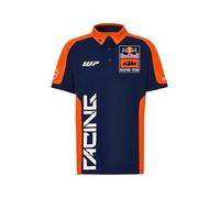 Red Bull - KTM Replica Team Polo KTM Racing Team Logo - Hommes - Taille S - Bleu/Orange - Tissu évacuant l'humidité - Col polo classique, bleu/orange, XXL