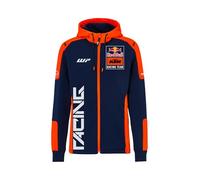 Sweat À Capuche Zippé Rb Ktm Replica Team Moto Gp Officiel - Unisexe - Bleu Orange