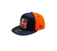 Red Bull New Era KTM Replica Team Flat Cap - Taille Unique - Tenue de Sport Unisexe pour la Course