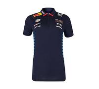 Red Bull Racing F1 Polo de l'équipe 2024 pour Femme, Bleu Nuit (FR/ES, Alpha/Lettres, TG, Taille Normale, Taille Normale, Bleu)