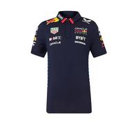Red Bull Racing Formula One Team - Produit officiel de Formule 1 - Réplique du polo - Ciel nocturne - Enfants, Juniors, Bleu nuit, 10-11 ans