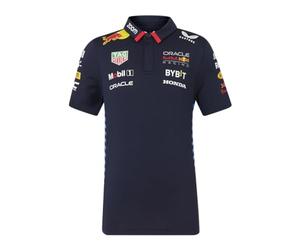 Red Bull Racing Formula One Team - Produit officiel de Formule 1 - Réplique du polo - Ciel nocturne - Enfants, Juniors, Bleu nuit, 14-15 ans