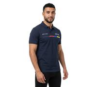 Red Bull Racing Graphic Print Logo Short Sleeve Polo Bleu,Gris 2XL Homme