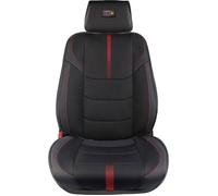 Red Bull Racing Housse de siège simple avec appuie-tête séparé Powerbar noir/rouge pour voitures confortable durable facile et