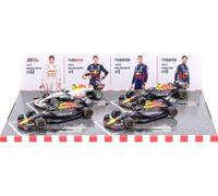 RED BULL RACING Lot de 4 modèles de voiture Formule 1 F1 2021-2023 - VERSTAPPEN - Échelle 1:43 12cm - Bburago 38092V