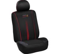 Red Bull Housses de siège auto Powerbar, Lot de 3 Noir/Rouge, confortables et faciles à installer