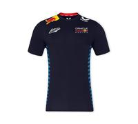 Red Bull Racing T-Shirt Officiel Homme Oracle Teamline Max Verstappen - Bleu (FR/ES, Alpha/Lettres, 3TG, Taille Normale, Taille Normale, Bleu)