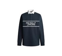 Red Bull Racing X Pepe Jeans RBR Logo Reflect Panel Rugby Shirt Polo, Blue (Dulwich Blue), M Homme