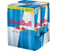 Red Bull Energy drink à base de Taurine et de caféine, sans sucres - Les 4 canettes de 25cl