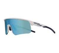 Red Bull Spect - Riddle S3 - Lunettes vélo - matt white / smoke blue mirror