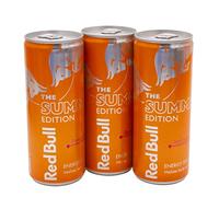 Red Bull Summer Edition Abricot - Fraise - 3 boîtes de 250 ml