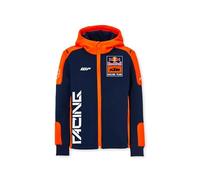 Red Bull Sweat à Capuche zippé Replica KTM Moto GP, Enfant (FR/ES, Numérique, 152, Taille Normale, Bleu/Orange)