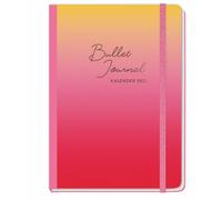 Red Bullet Journal A5 2025: Taschenkalender 2025 mit Punktraster, Gummiband und Lesebändchen. Praktischer Buch-Kalender für Termine und To-dos. Handlicher Terminkalender A5