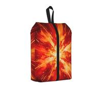 Red Burst Art Sac à chaussures de voyage étanche Organiseur de chaussures pour valise 3 en 1 Pochette de rangement pour Gym Trainer