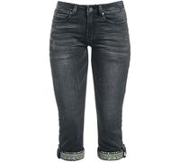 RED by EMP Femme Bermuda en Jean Gris foncé