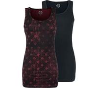 RED by EMP Femme Duo de Hauts Noirs et Rouges S