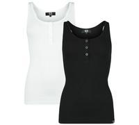 RED by EMP Femme Lot de Deux Hauts en Noir et Blanc XXL