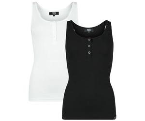 RED by EMP Femme Lot de Deux Hauts en Noir et Blanc XXL