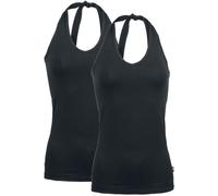 RED by EMP Femme Lot de Deux Tops Noirs à col bénitier XL