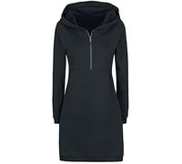 RED by EMP Femme Robe Sweat-Shirt Noire avec Capuche