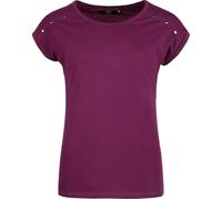 RED by EMP Femme T-Shirt Violet avec des Rivets sur l'épaule XXL