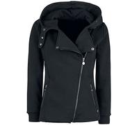 RED by EMP Femme Veste à capuche noire en style motard M